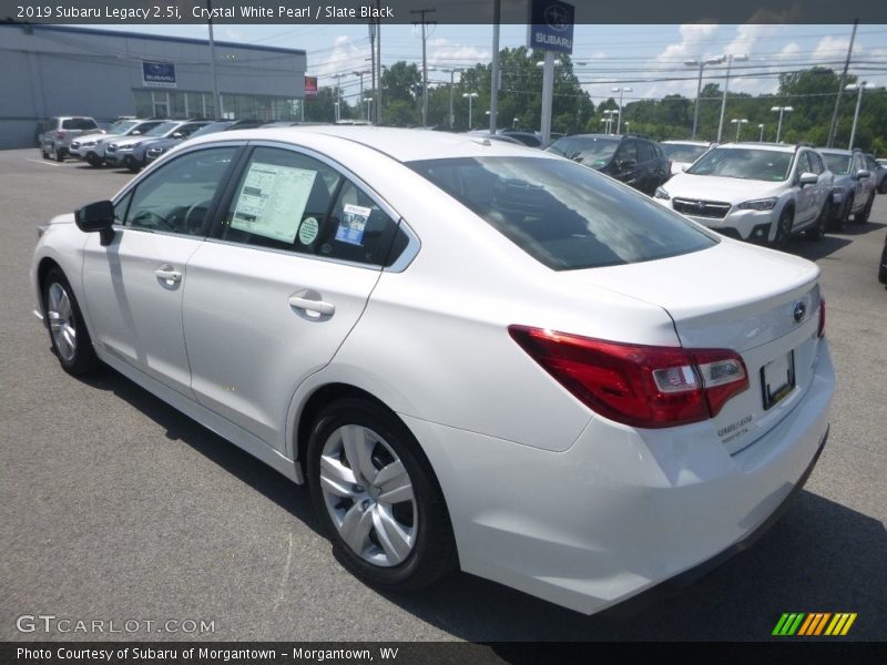Crystal White Pearl / Slate Black 2019 Subaru Legacy 2.5i