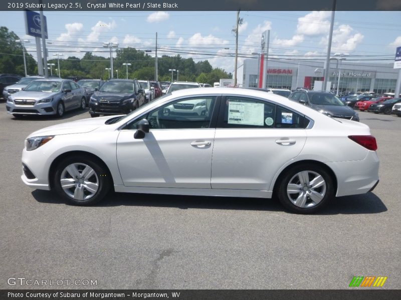 Crystal White Pearl / Slate Black 2019 Subaru Legacy 2.5i