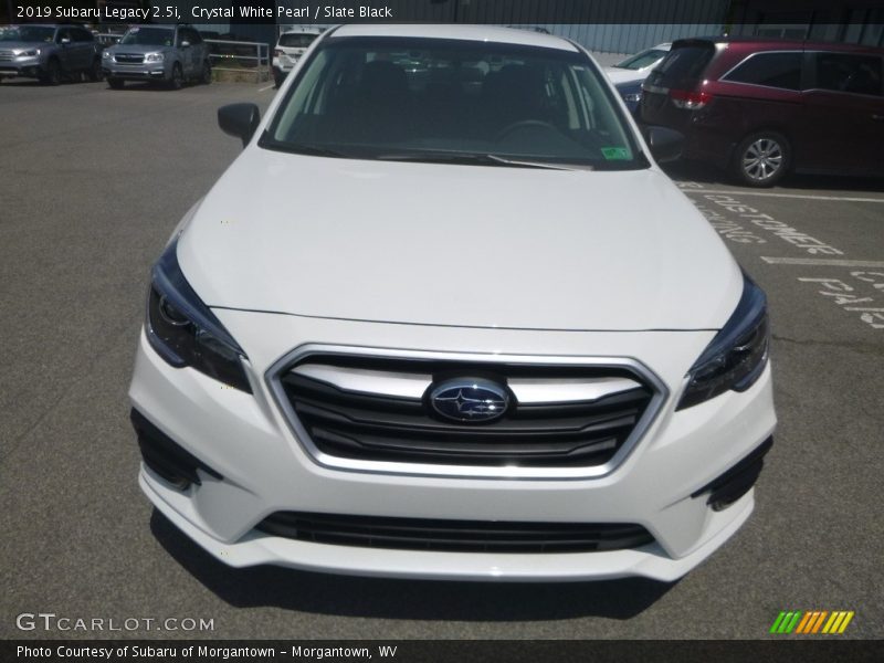 Crystal White Pearl / Slate Black 2019 Subaru Legacy 2.5i