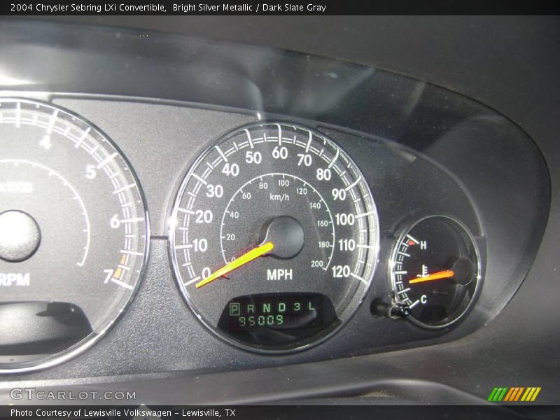 Bright Silver Metallic / Dark Slate Gray 2004 Chrysler Sebring LXi Convertible