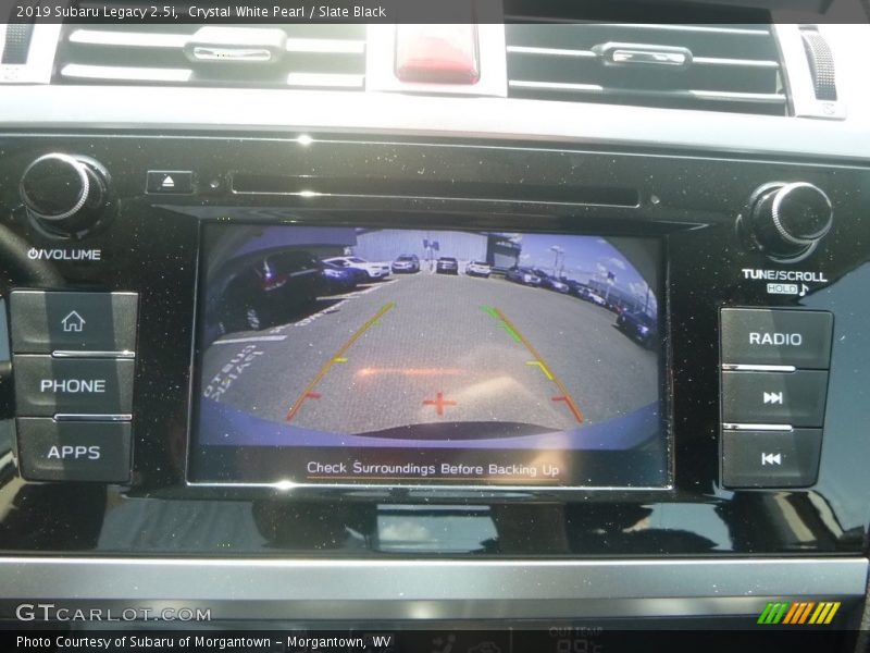 Crystal White Pearl / Slate Black 2019 Subaru Legacy 2.5i