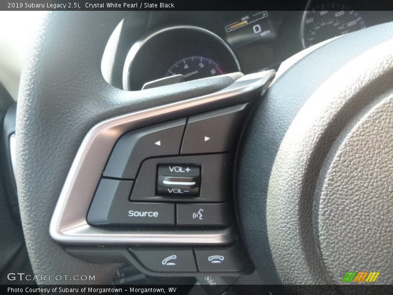 Crystal White Pearl / Slate Black 2019 Subaru Legacy 2.5i
