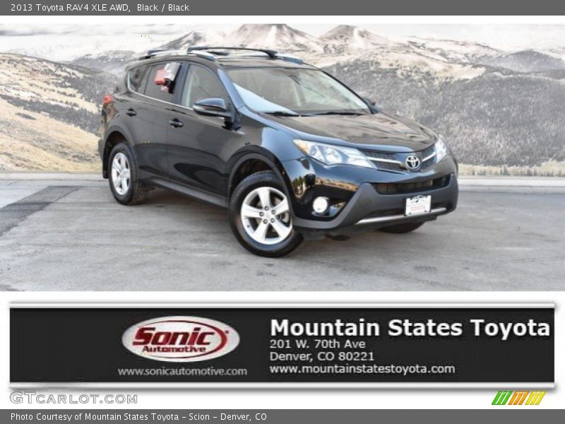 Black / Black 2013 Toyota RAV4 XLE AWD