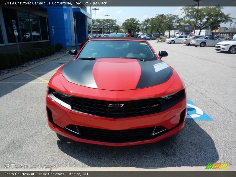 Red Hot / Jet Black 2019 Chevrolet Camaro LT Convertible