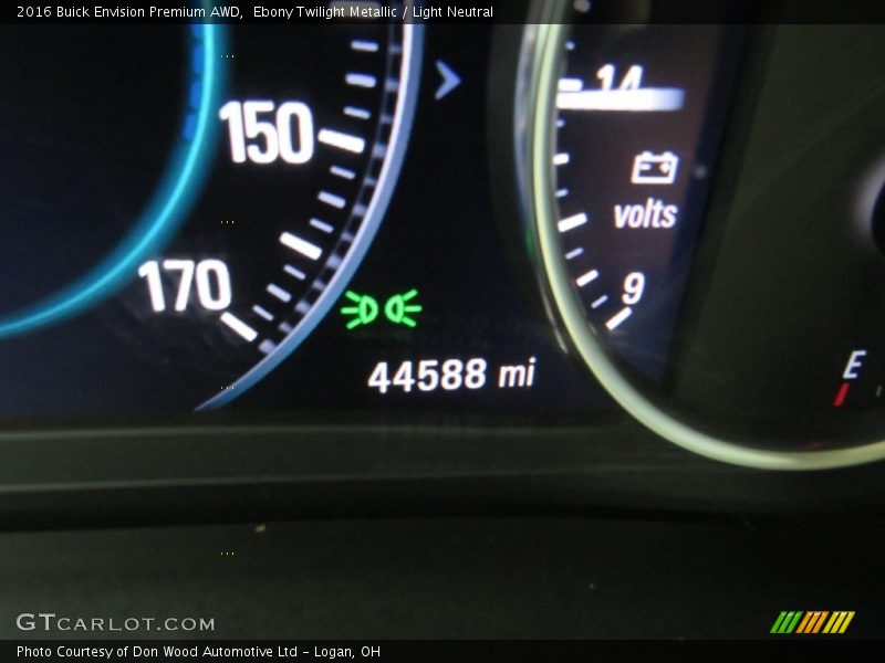 Ebony Twilight Metallic / Light Neutral 2016 Buick Envision Premium AWD