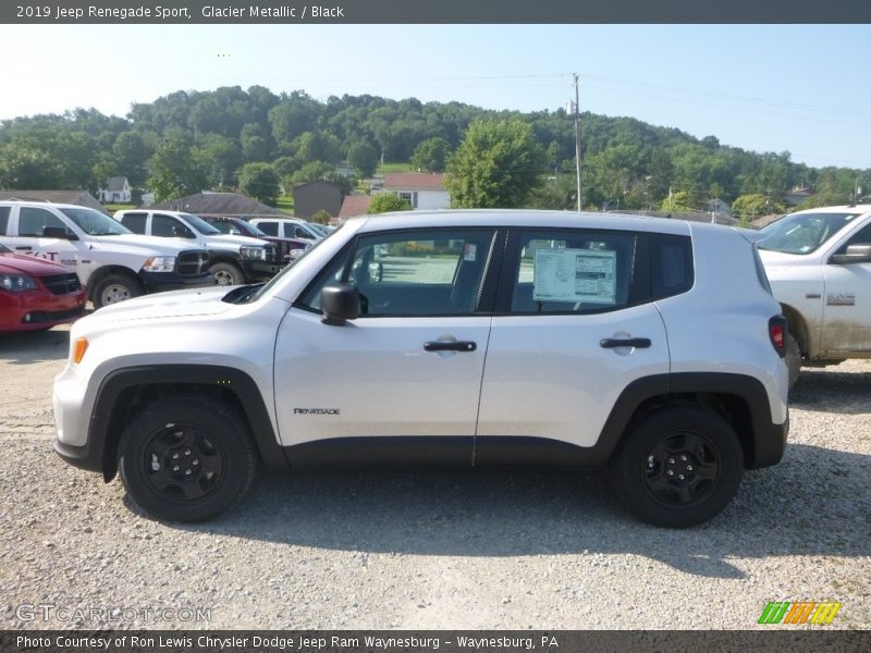 Glacier Metallic / Black 2019 Jeep Renegade Sport