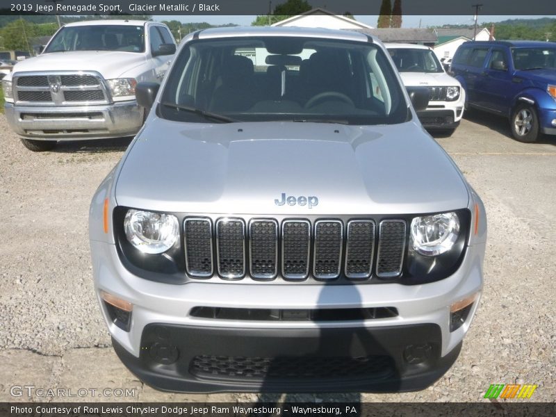 Glacier Metallic / Black 2019 Jeep Renegade Sport