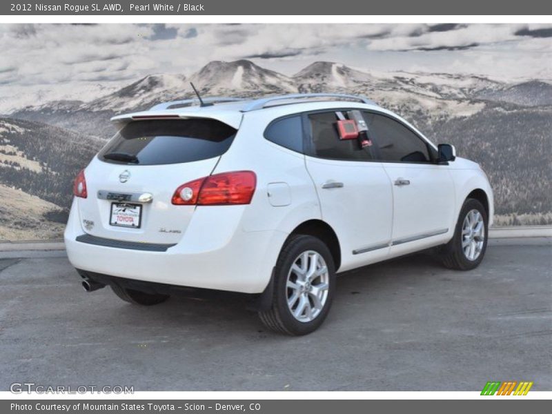 Pearl White / Black 2012 Nissan Rogue SL AWD