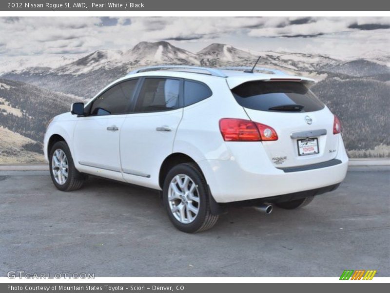 Pearl White / Black 2012 Nissan Rogue SL AWD