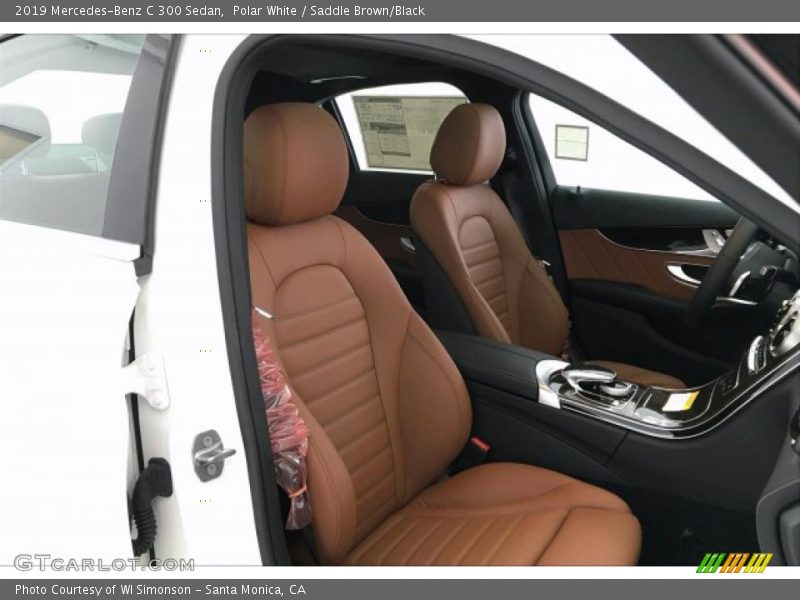 Polar White / Saddle Brown/Black 2019 Mercedes-Benz C 300 Sedan