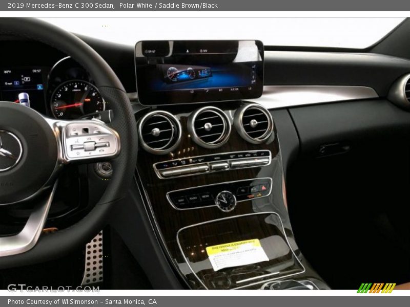 Polar White / Saddle Brown/Black 2019 Mercedes-Benz C 300 Sedan