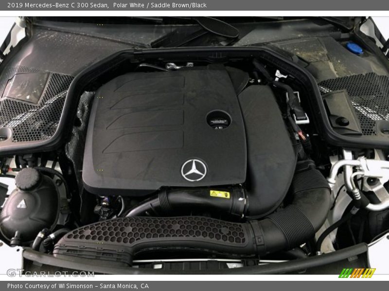 Polar White / Saddle Brown/Black 2019 Mercedes-Benz C 300 Sedan