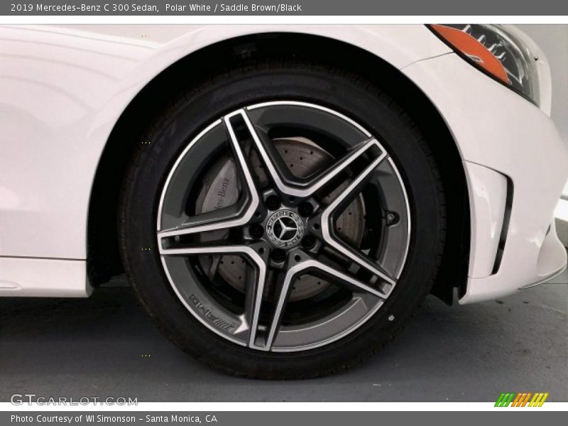Polar White / Saddle Brown/Black 2019 Mercedes-Benz C 300 Sedan
