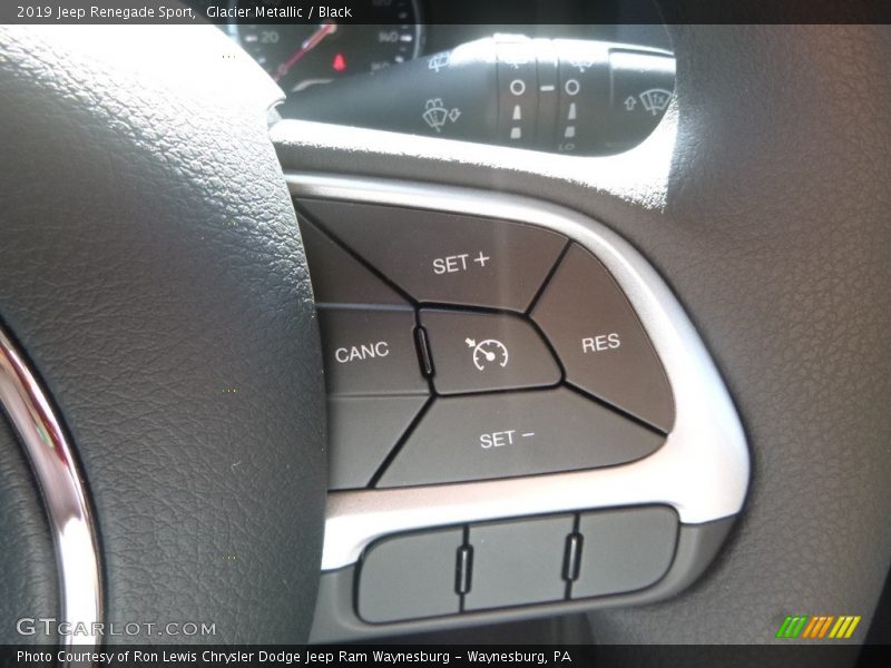 Glacier Metallic / Black 2019 Jeep Renegade Sport