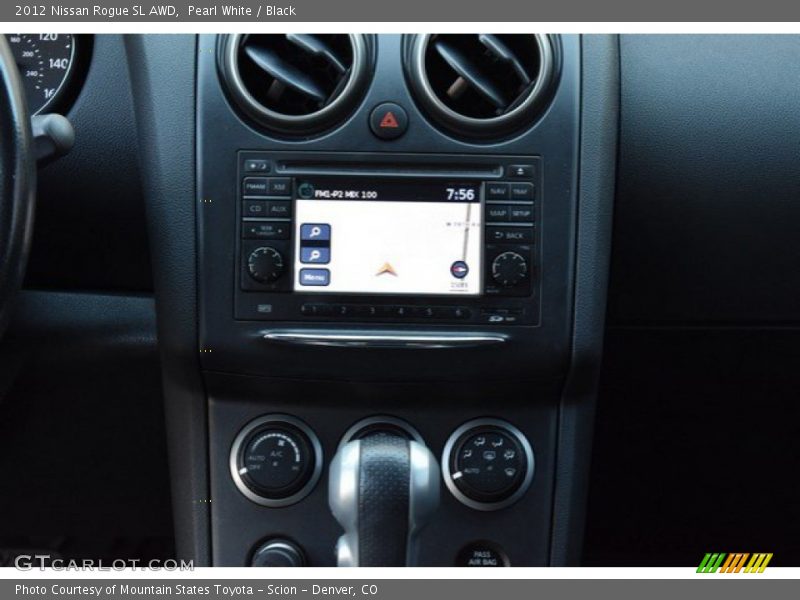 Pearl White / Black 2012 Nissan Rogue SL AWD