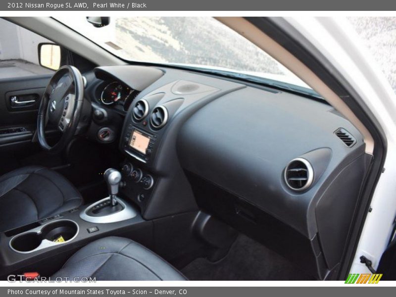 Pearl White / Black 2012 Nissan Rogue SL AWD