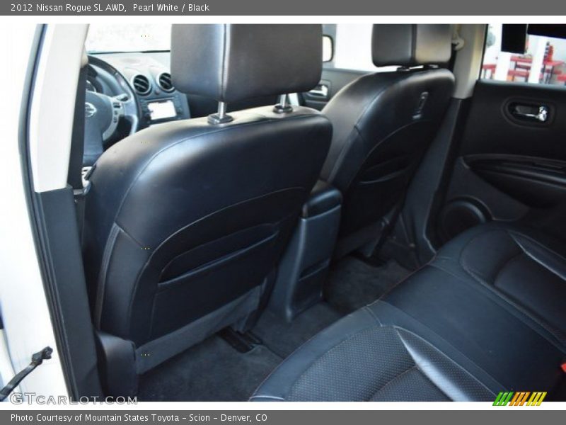Pearl White / Black 2012 Nissan Rogue SL AWD