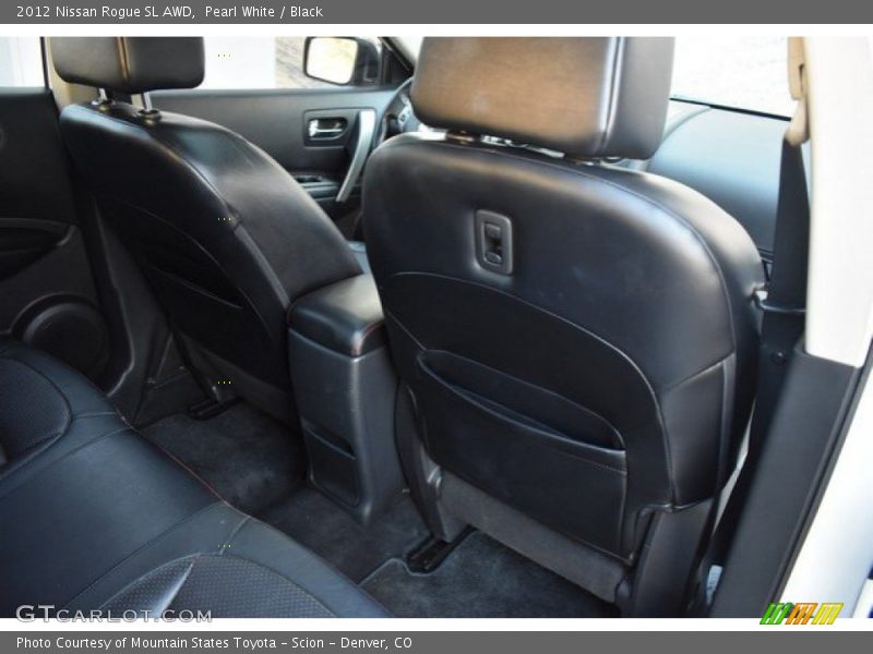 Pearl White / Black 2012 Nissan Rogue SL AWD
