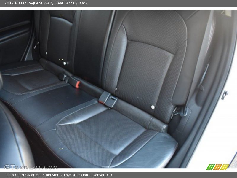 Pearl White / Black 2012 Nissan Rogue SL AWD