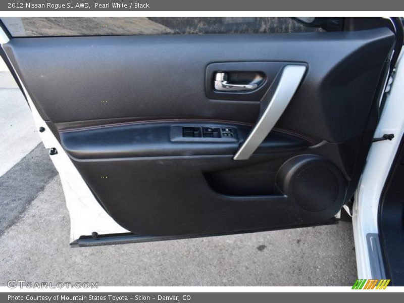 Pearl White / Black 2012 Nissan Rogue SL AWD