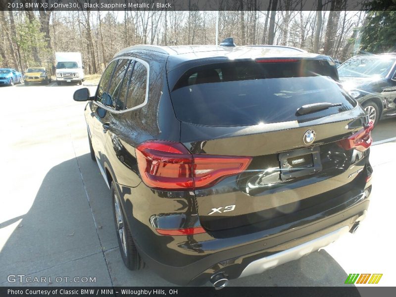 Black Sapphire Metallic / Black 2019 BMW X3 xDrive30i