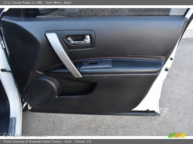 Pearl White / Black 2012 Nissan Rogue SL AWD