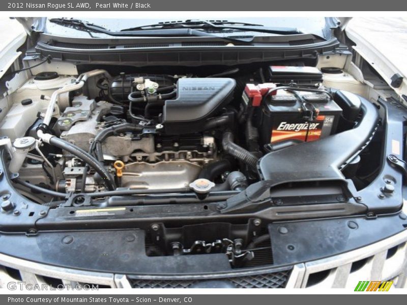 Pearl White / Black 2012 Nissan Rogue SL AWD