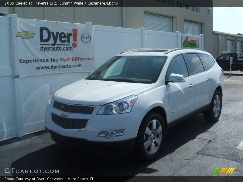 Summit White / Cashmere/Ebony 2009 Chevrolet Traverse LTZ