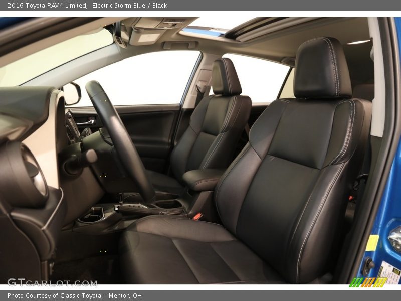 Electric Storm Blue / Black 2016 Toyota RAV4 Limited