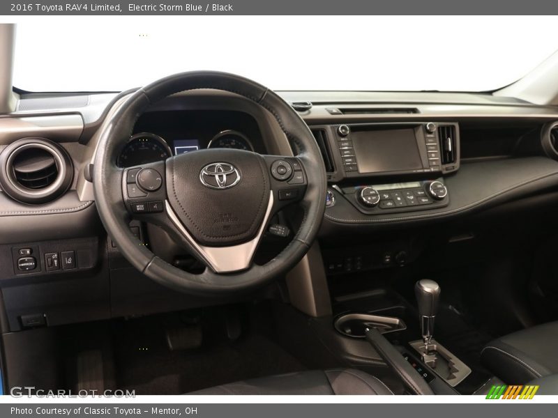 Electric Storm Blue / Black 2016 Toyota RAV4 Limited