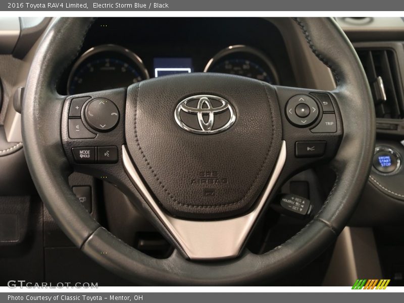 Electric Storm Blue / Black 2016 Toyota RAV4 Limited