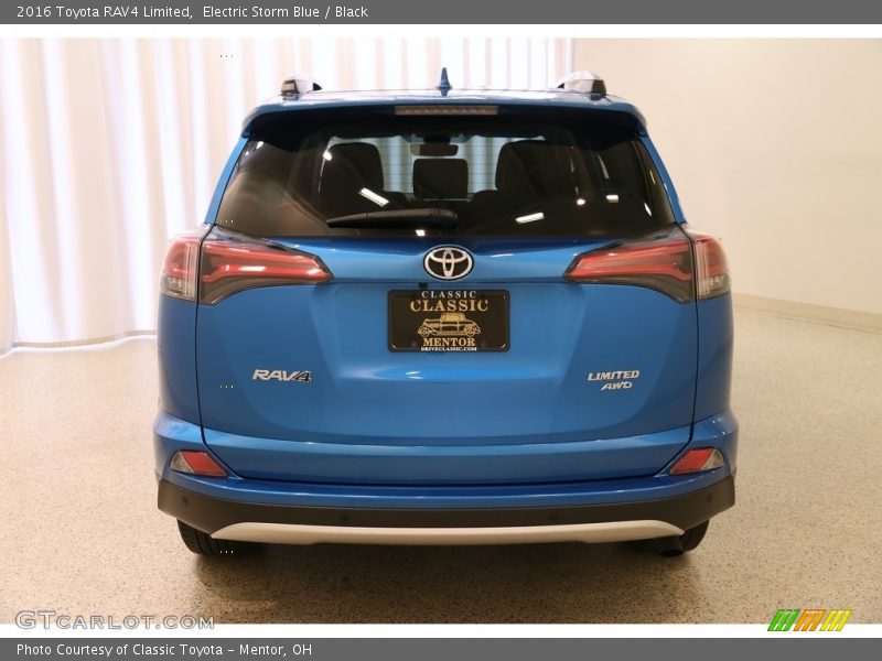 Electric Storm Blue / Black 2016 Toyota RAV4 Limited