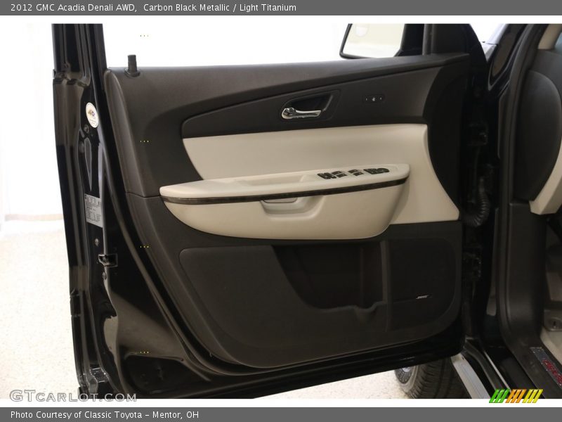 Carbon Black Metallic / Light Titanium 2012 GMC Acadia Denali AWD