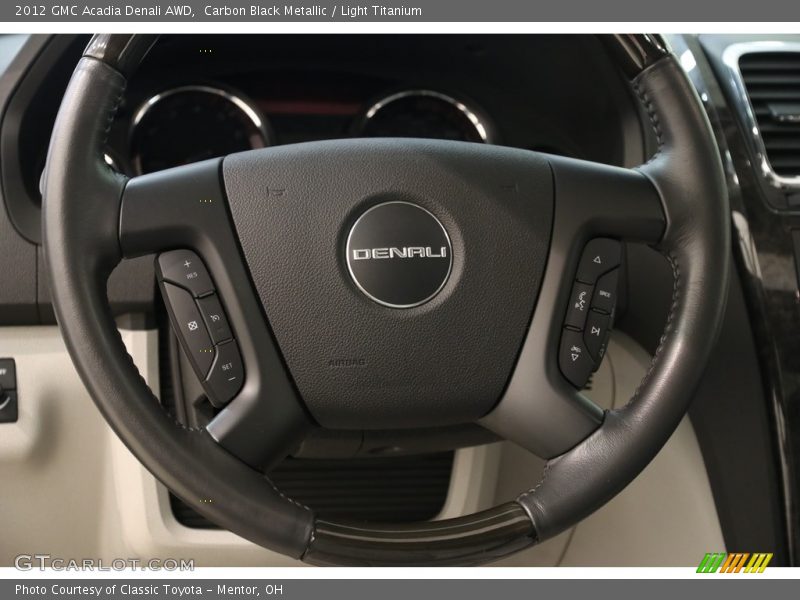 Carbon Black Metallic / Light Titanium 2012 GMC Acadia Denali AWD