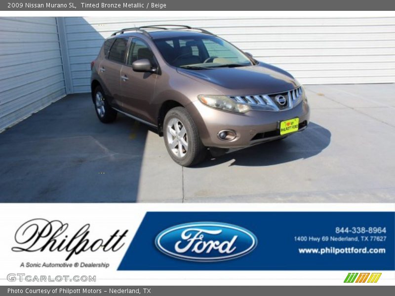 Tinted Bronze Metallic / Beige 2009 Nissan Murano SL