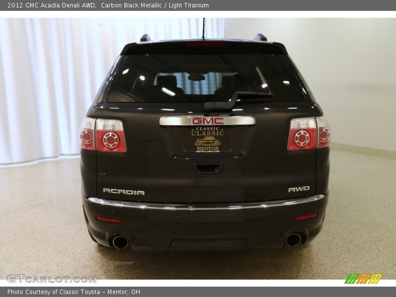 Carbon Black Metallic / Light Titanium 2012 GMC Acadia Denali AWD