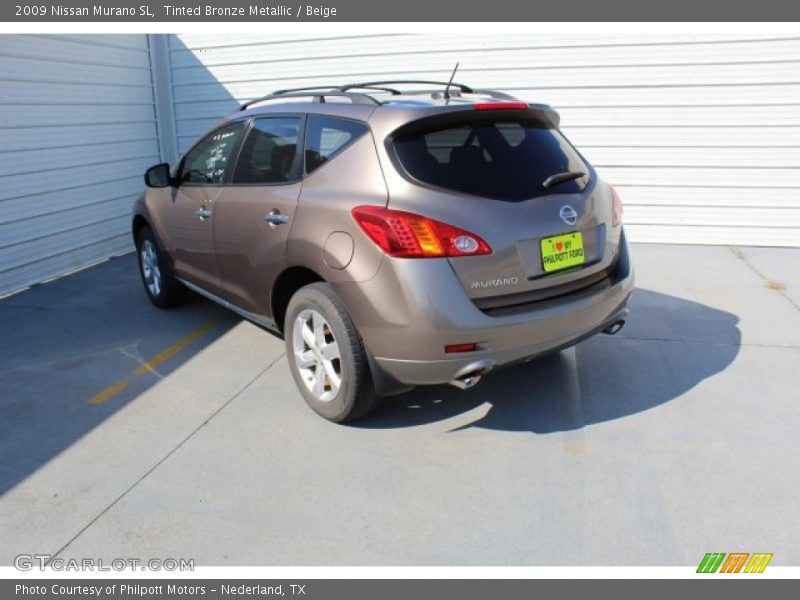 Tinted Bronze Metallic / Beige 2009 Nissan Murano SL