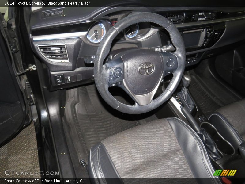 Black Sand Pearl / Black 2014 Toyota Corolla S