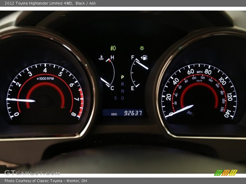 Black / Ash 2012 Toyota Highlander Limited 4WD