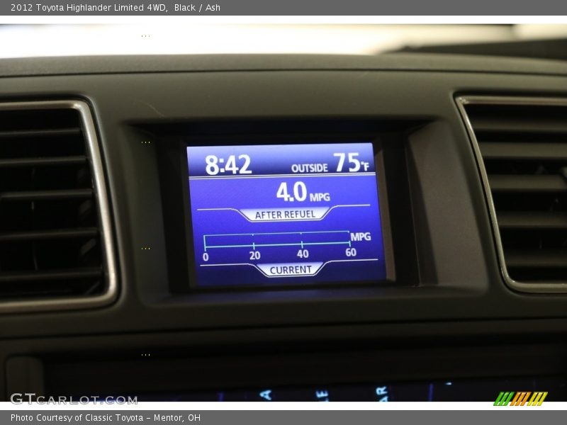 Black / Ash 2012 Toyota Highlander Limited 4WD