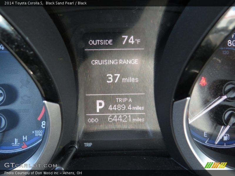 Black Sand Pearl / Black 2014 Toyota Corolla S