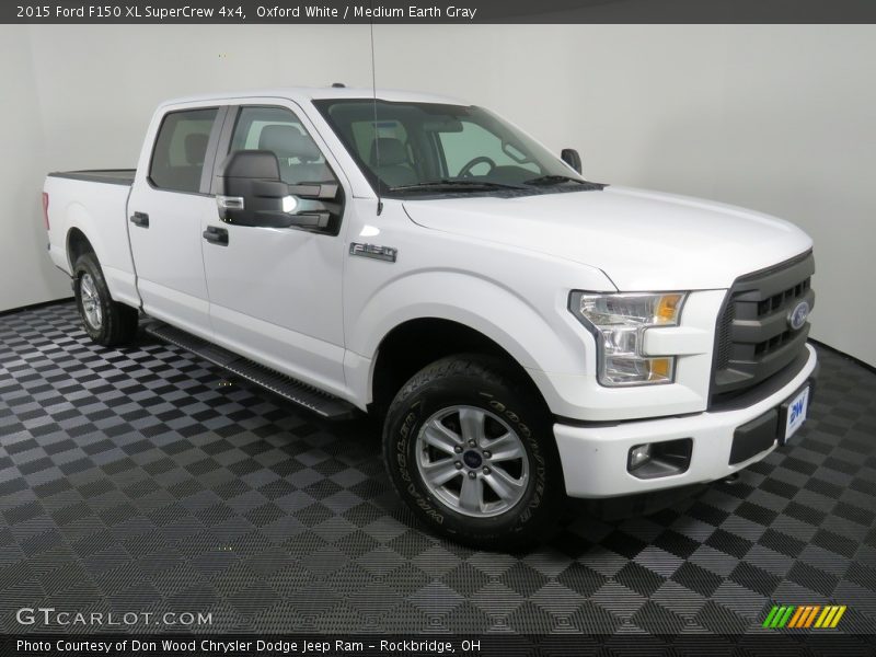 Oxford White / Medium Earth Gray 2015 Ford F150 XL SuperCrew 4x4