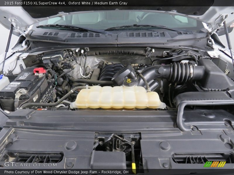 Oxford White / Medium Earth Gray 2015 Ford F150 XL SuperCrew 4x4