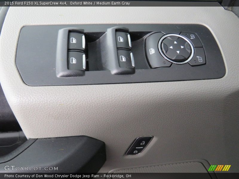 Oxford White / Medium Earth Gray 2015 Ford F150 XL SuperCrew 4x4