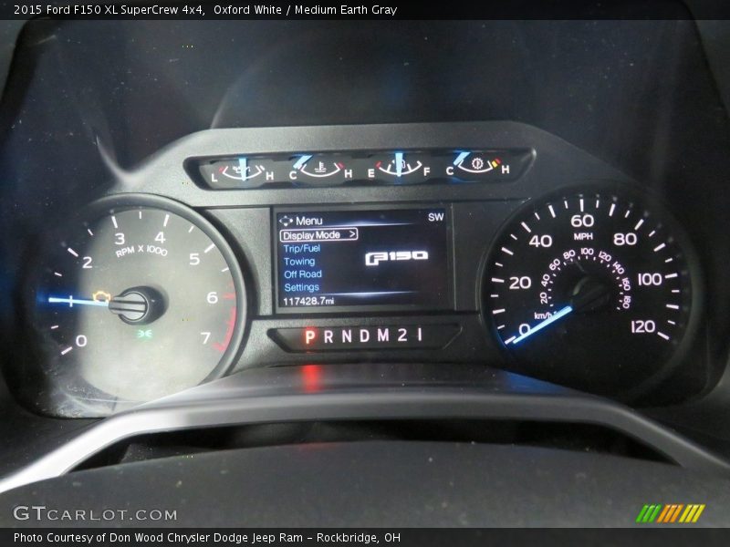 Oxford White / Medium Earth Gray 2015 Ford F150 XL SuperCrew 4x4