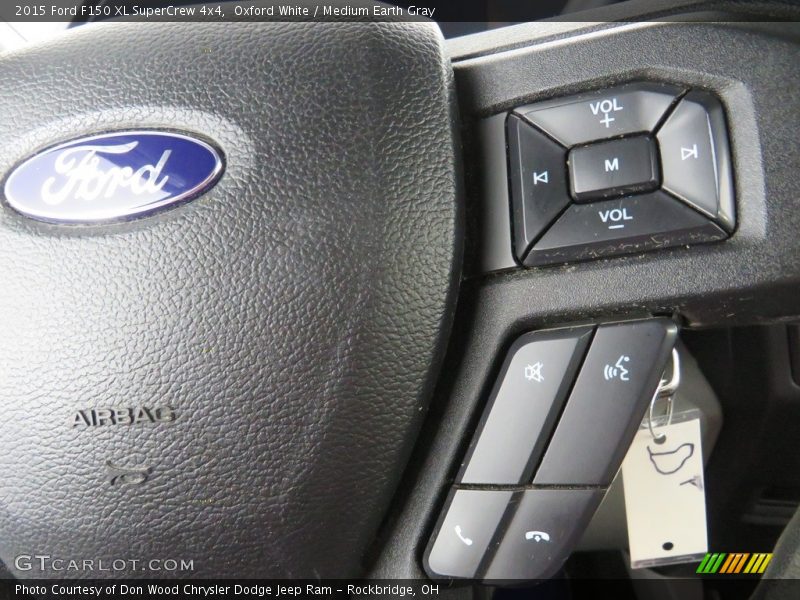 Oxford White / Medium Earth Gray 2015 Ford F150 XL SuperCrew 4x4