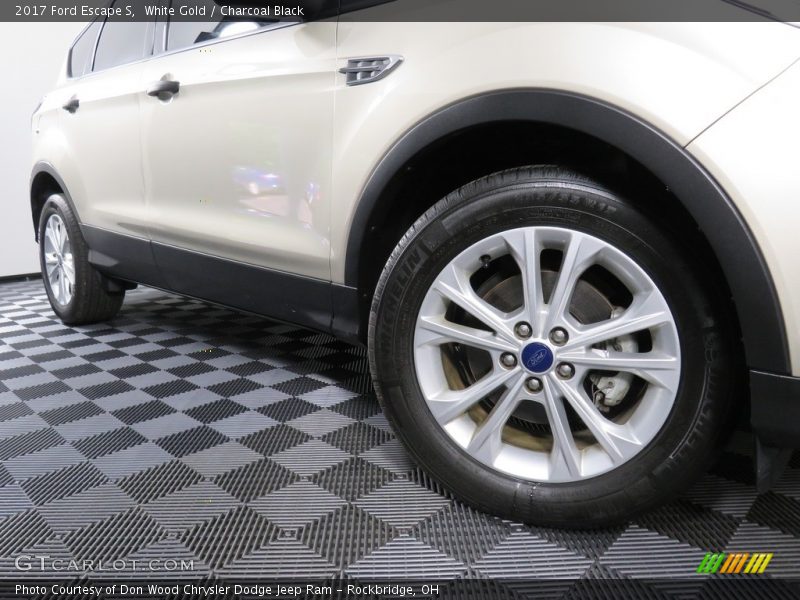 White Gold / Charcoal Black 2017 Ford Escape S