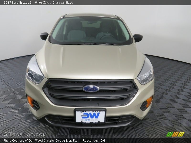 White Gold / Charcoal Black 2017 Ford Escape S