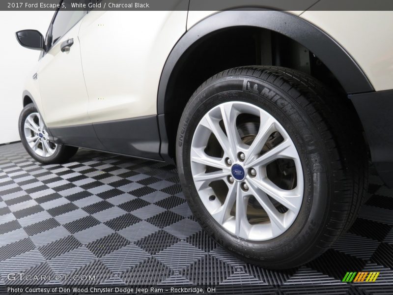 White Gold / Charcoal Black 2017 Ford Escape S