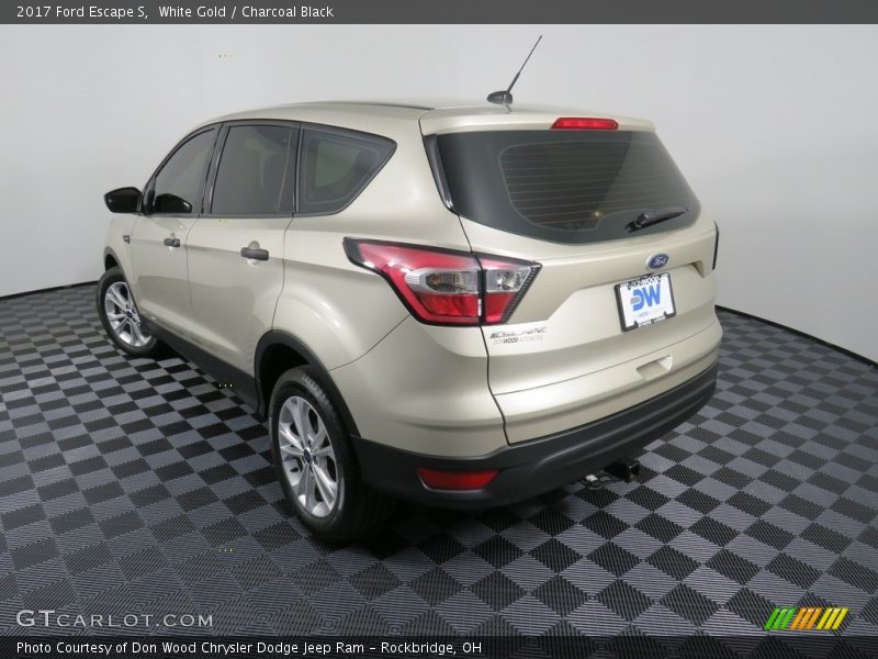 White Gold / Charcoal Black 2017 Ford Escape S